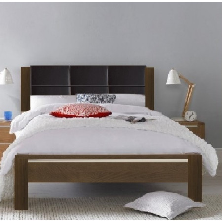 Casa08 - Bed 1m4 : Giường Ngủ Gỗ Sồi - Mặt Bọc Nệm